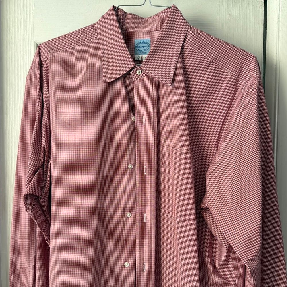 Men's Red Checkered Shirt